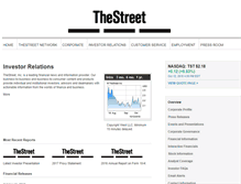 Tablet Screenshot of investor-relations.thestreet.com