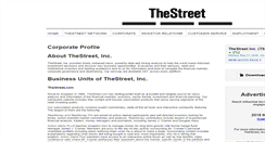 Desktop Screenshot of corporate.thestreet.com