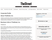 Tablet Screenshot of corporate.thestreet.com